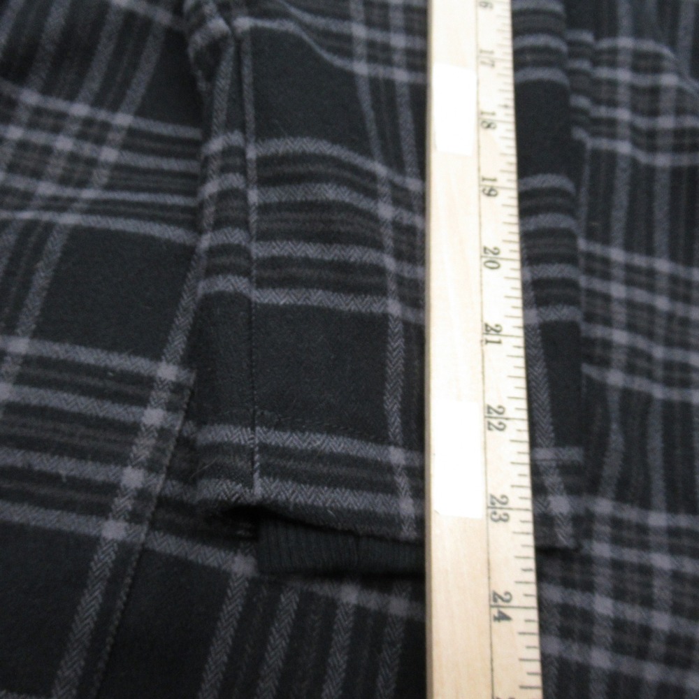 Columbia Jacket Womens XS‎ Black Plaid Omni Heat Belted Heavyweight Trench Coat - Picture 15 of 16